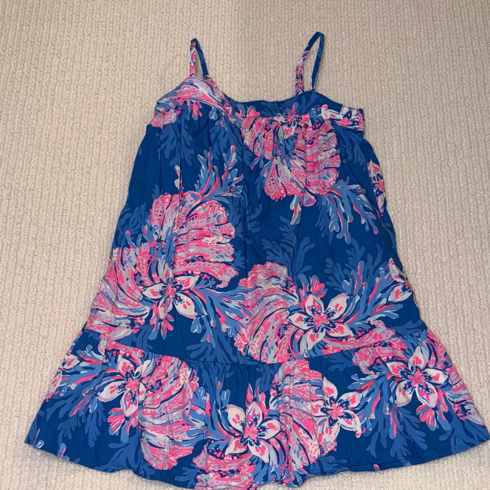 Lilly Pulitzer girls size medium dress in Blue and Pink